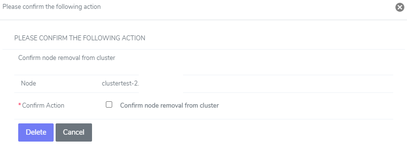 node delete confirmation