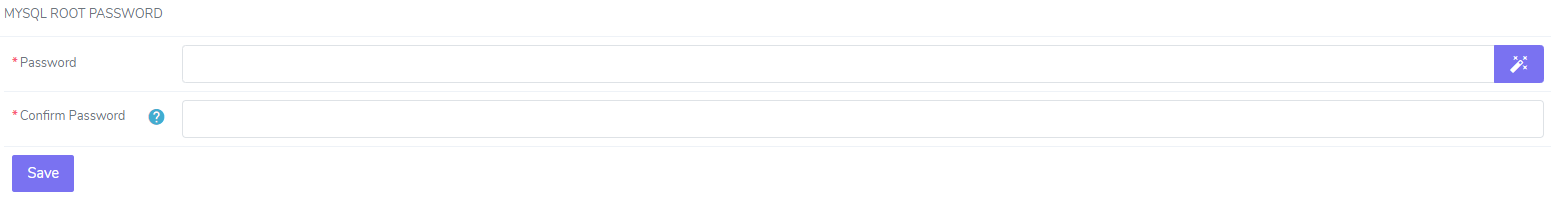 remote mysql server password edit form