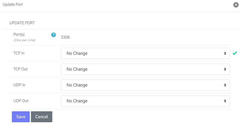 firewall update port form