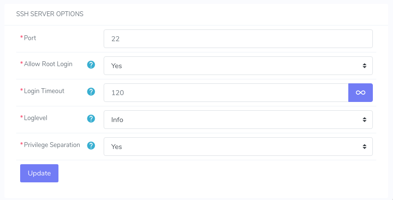 ssh options