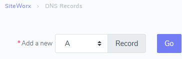 add new a record button
