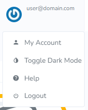corner dropdown menu