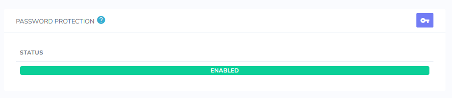 password protect disable form