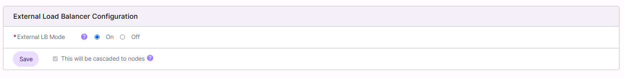 external load balancer options