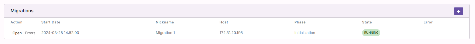 migration list