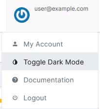 siteworx user dark mode toggle