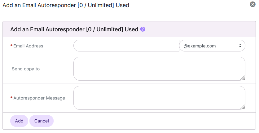 siteworx add autoresponder form
