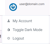 corner dropdown menu