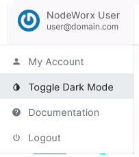 nodeworx user dark mode toggle