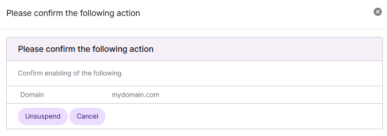 siteworx account unsuspend form
