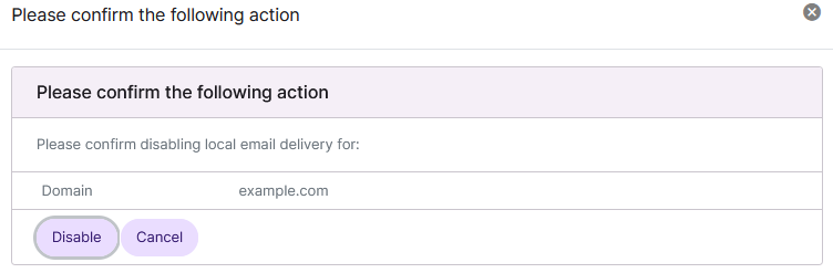 siteworx disable local delivery form