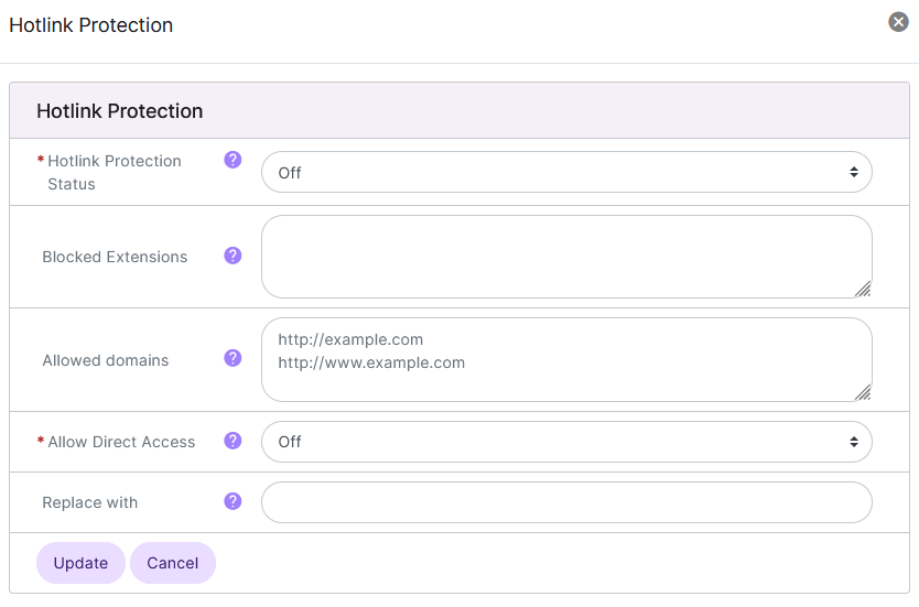 siteworx htaccess hotlink protection form