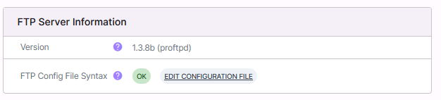edit ftp config button