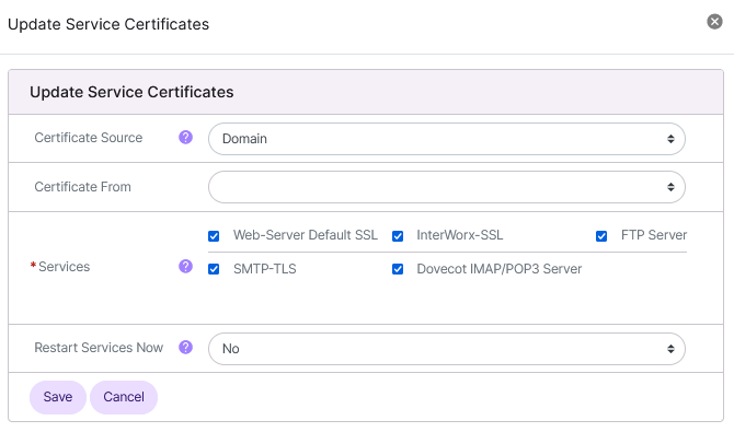 domain level ssl cert for services