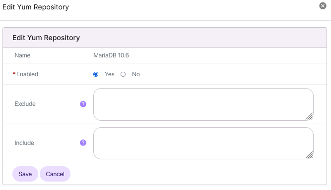 edit repository form