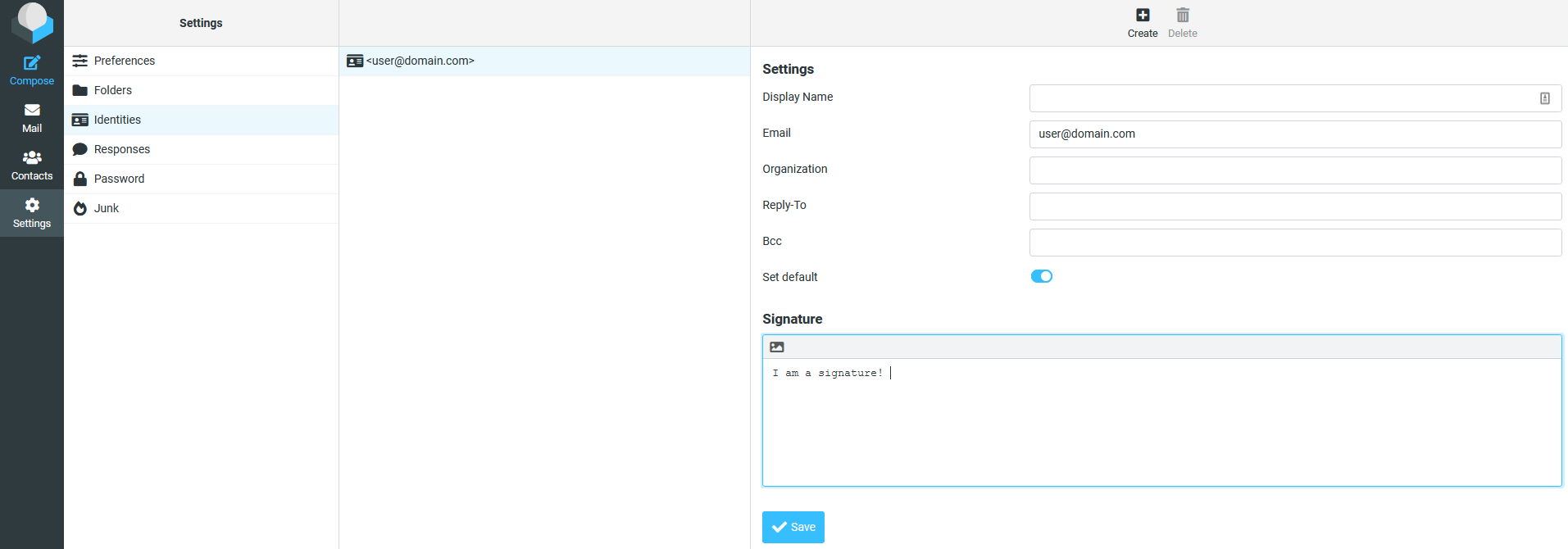roundcube signature page