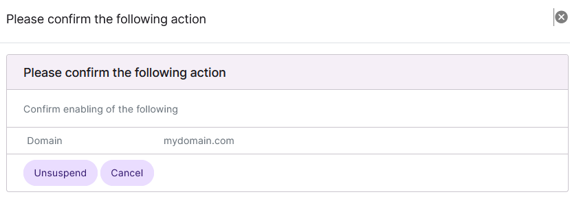 siteworx account unsuspend form