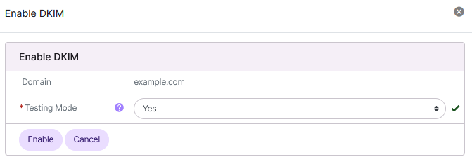 siteworx enable domain keys