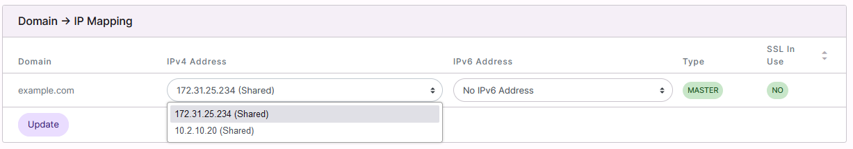 SiteWorx up mapping form