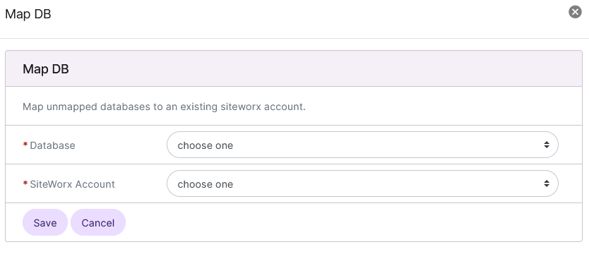non-prefixed mysql db mapping form