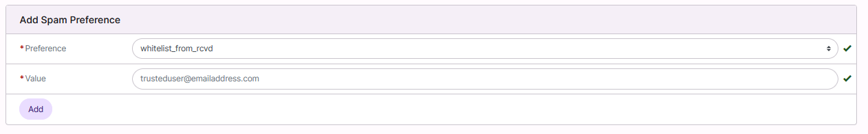 global whitelist setting