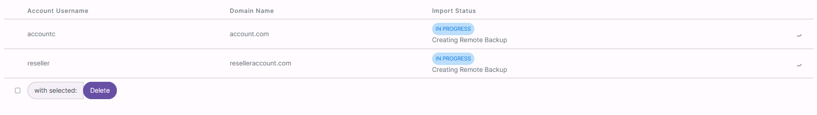 import status