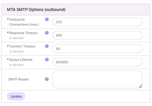 smtp outbound options