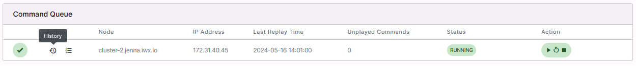node status history