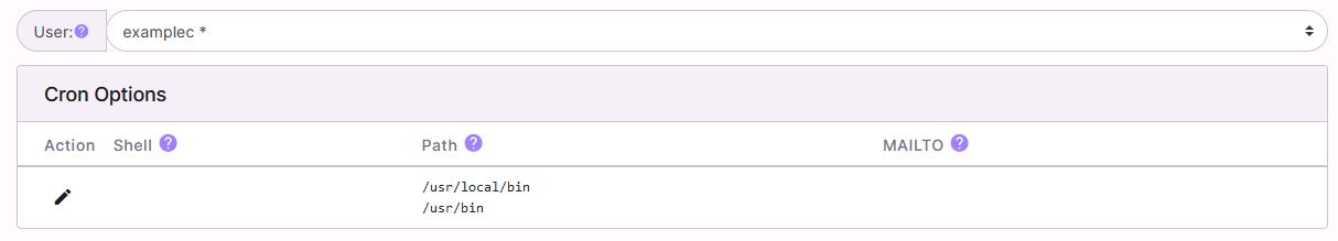 cron options