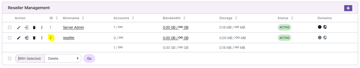 reseller id example
