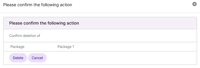 confirm deletion form