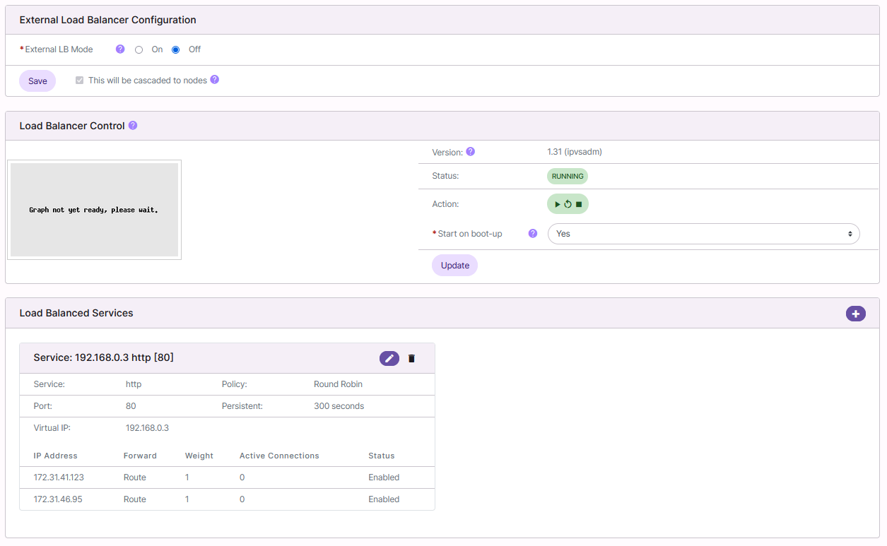 load balancing page