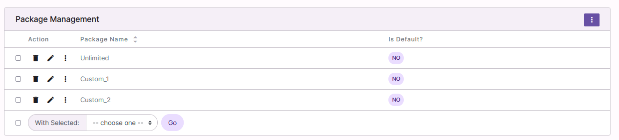 package interface