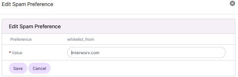 siteworx edit spam rules