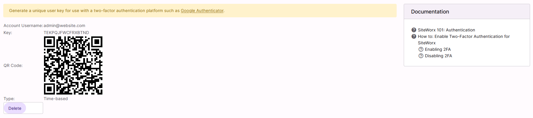 2fa page