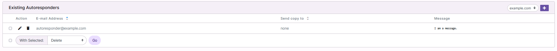 autoresponder page