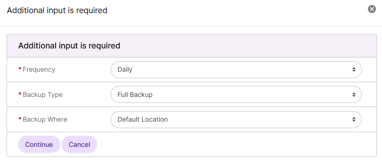 daily backup form