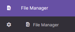 file manager menu