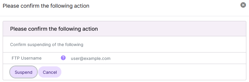 confirmation form