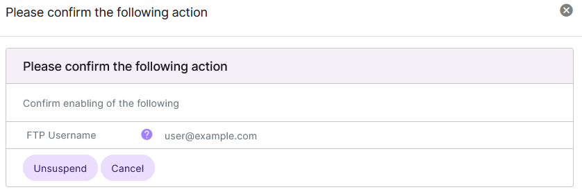 confirmation form