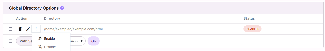 enable dropdown