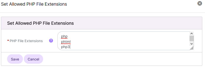 php extensions form