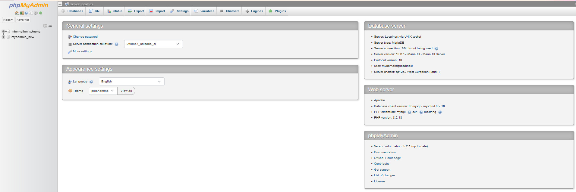 phpmyadmin