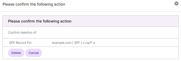 confirmation form