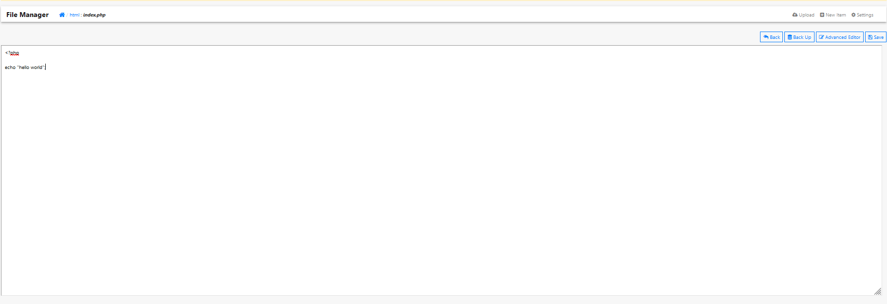 file editor page