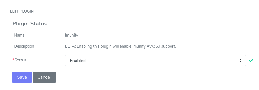 imunify edit plugin form