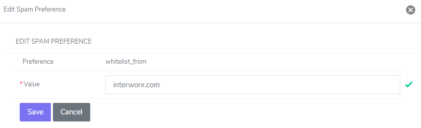 siteworx edit spam rules