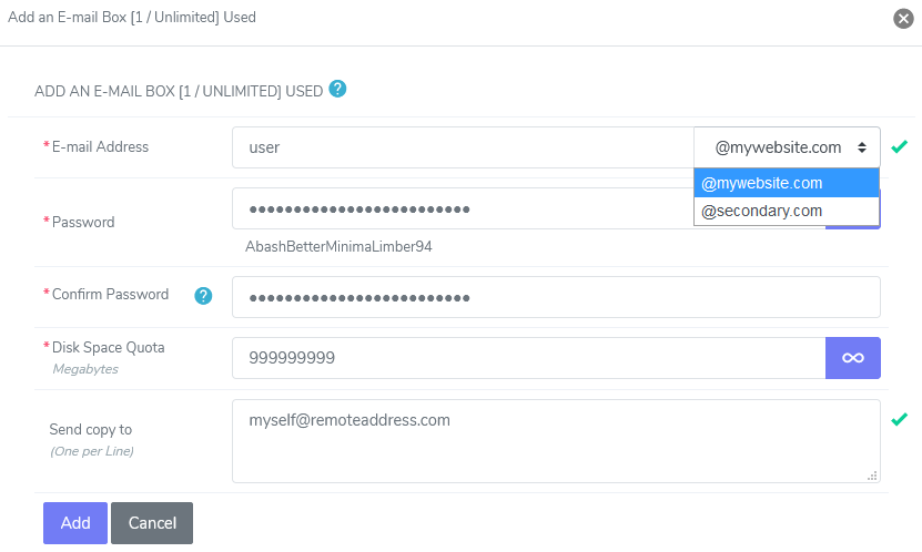 siteworx add email form