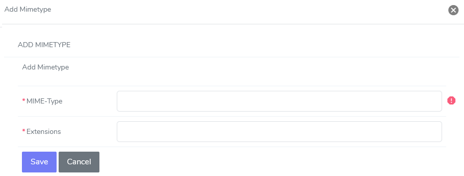 siteworx htaccess add mime-type form