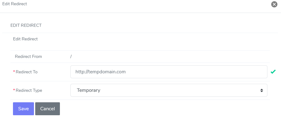 siteworx htaccess redirect edit form